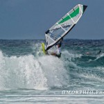 Jay hit lip Goya windsurfing, Francisco Goya, Jay Lee, windsurf, hookipa, Makani Classic